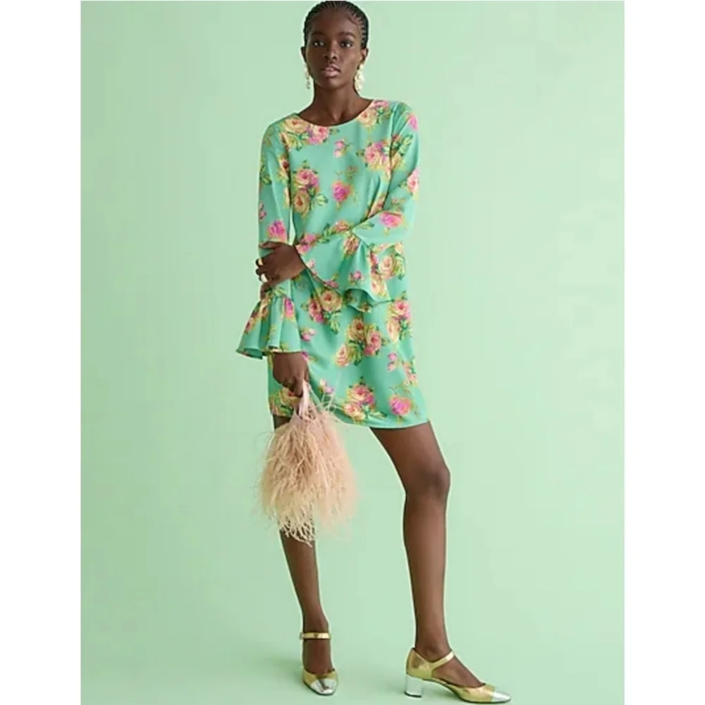 67. J.Crew Winter garden dress in lavish rose